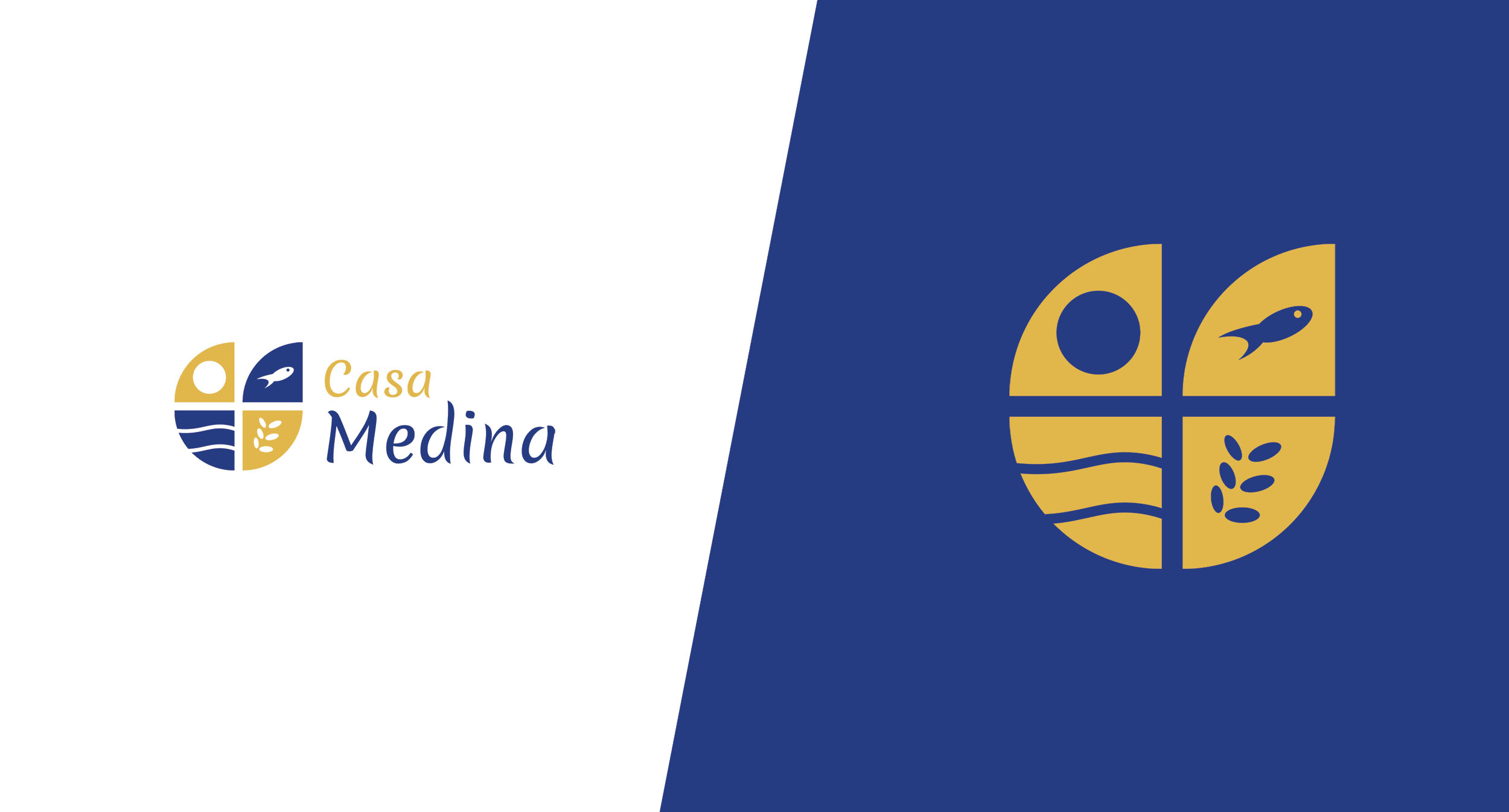 Het logo van Casa Medina ontworpen door Donkeys & Co.