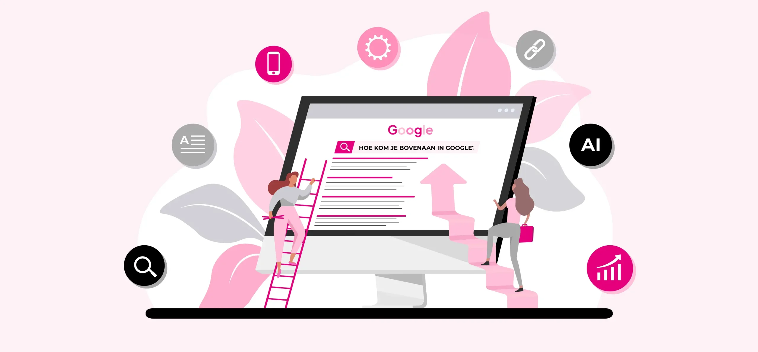 Kom bovenaan Google in 2026! Google wordt slimmer, gebruikers kritischer en de concurrentie groter. Hoe krijg je het dan toch voor elkaar om bovenaan Google te komen?