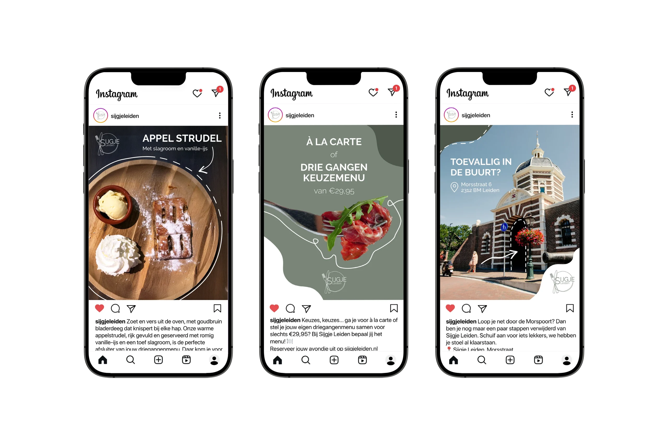 Met een frisse strategie en gerichte social ads zet Sijgje Leiden zich weer op de kaart, met meer zichtbaarheid, traffic én reserveringen. | Donkeys & Co.